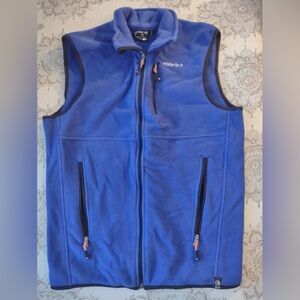 Solaris NWOT Fleece lined Vest Medium blue orange